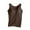Coffee#02, variant on Otntypg Summer Tank Top for Women with Built-in Padded Bra Adjustable Wide Strap Camisole Cotton Cami Vest Trendy Cotton Basic Athletic Workout Yoga Shirts Gray#04 L
