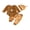 Brown, variant on Western Baby Boy Cowboy Outfit My First Rodeo Newborn Baby Boy Hospital Coming Home Clothes Infant Highland Cow Print Long Sleeve Romper and Pants Hat Set