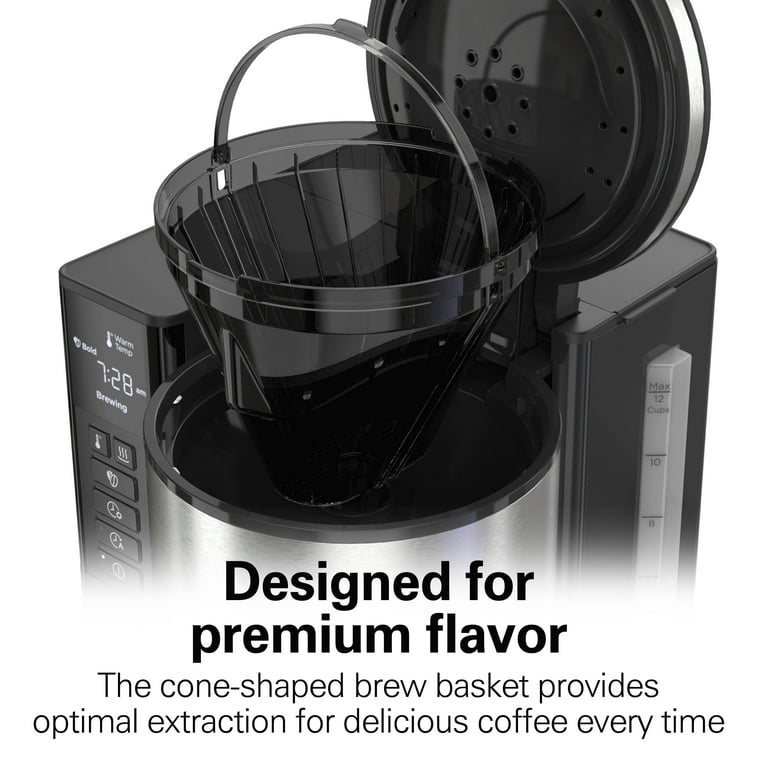 Hamilton Beach Coffee Maker Replacement Brew Basket Black