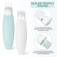 thumbnail image 5 of BRIGHTFUFU 2 botellas dispensadoras de artículos de tocador de viaje de silicona, envases vacíos rellenables para champú, loción y gel de ducha, 150 ml., 5 of 7