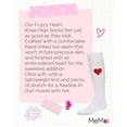 thumbnail image 7 of MeMoi  Fuzzy Heart Knee High Socks - Girls - Female, 10, White, 7 of 7