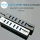 thumbnail image 4 of Bearachild USB Hub 2,0 Multi USB 2,0 Hub USB Splitter alta velocidad 6 puertos Hub TF lector de tarjetas todo en extensión de computadora Hub Type7 NO7, 4 of 6