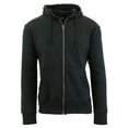 thumbnail image 4 of Mens Fleece Hoodie With Thermal Lined Hood Slim Fit Zip-Up Sweater, 4 of 4