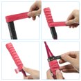thumbnail image 6 of Tennis Badminton Racket Overgrip Anti Skid Sweatband Racquet Grip with Raised Ridges, Red 5 Pack, 6 of 6