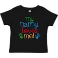 thumbnail image 3 of Inktastic My Nanny Loves Me Grandson Boys or Girls Baby T-Shirt, 3 of 5