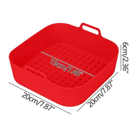 

Air Fryer Silicone Pot Round Liners Reusable Air Fryer Basket Liners Accessories - Replacement Of Parchment Liners -[8inch]