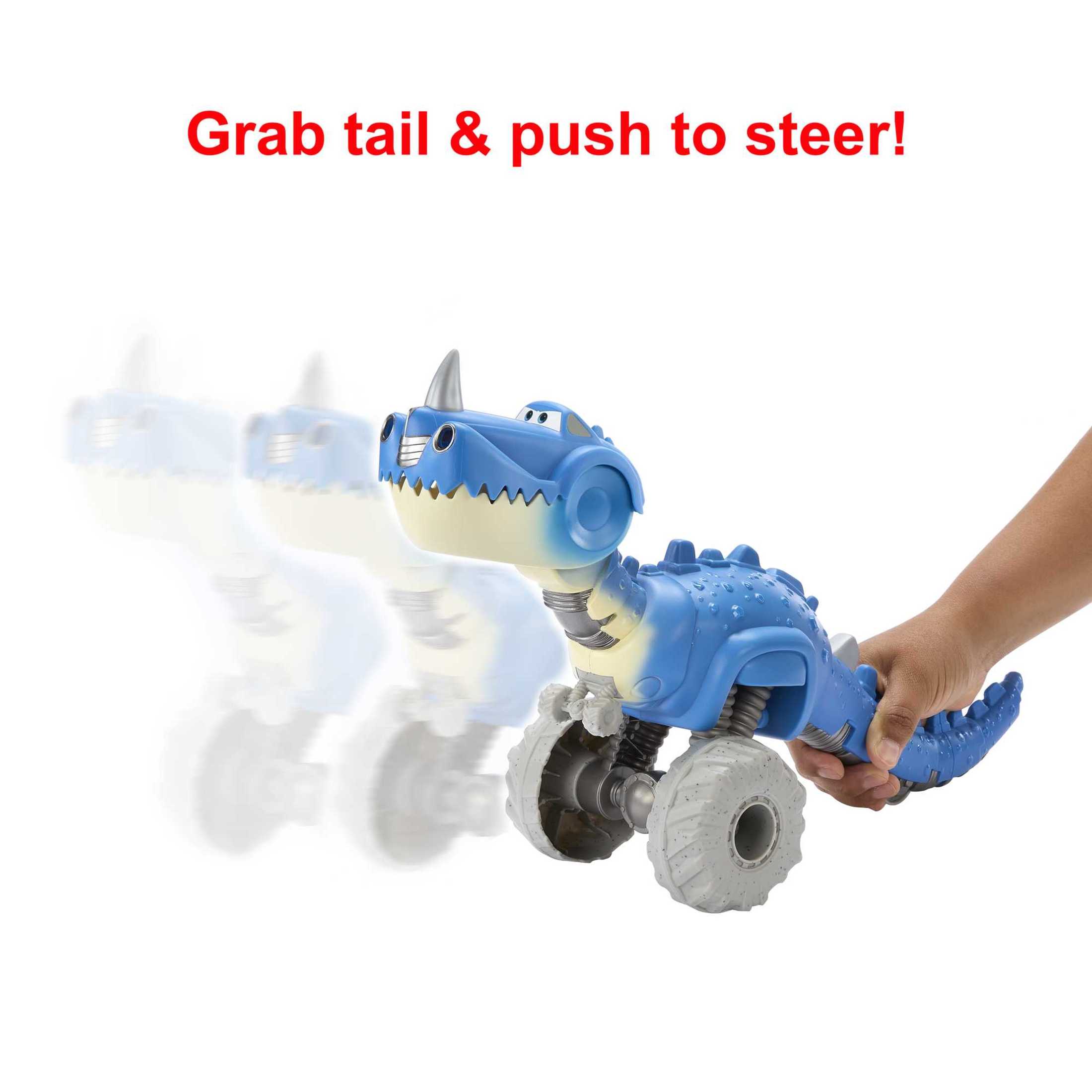 Disney Pixar Cars On the Road Roll-and-Chomp Dino Toy Vehicle that Eats Cars