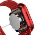 thumbnail image 4 of Allytech Aluminum Case for Apple Watch Series 7 45mm, Shockrpoof Metal TPU Shell All-Roung Edge Protective Case Cover Frame for Apple Watch 7 45mm [No Screen Protector Band] - Red, 4 of 4