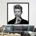 thumbnail image 4 of Famous Artwork, Contemporary Art Canvas, Handsome Man Canvas, Dawid Bowie Hush Sign, Modern Artwork, Trendy Art Canvas, Hush Sign Artwork, Canvas Wall Decor - Natural Framed, 4 of 6