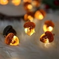 thumbnail image 4 of CAIMYY Pine Cone String Lights Battery Operated 30 Led 9.8Ft Warm Amber Thanksgiving Fall Autumn Decor For Bedroom Mantle Wreath Wedding Party Outdoor Indoor, 4 of 5
