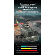 Bell UH-1 RC Helicopter 1/48 Scale - 6CH Brushless Motor, Auto Hover, 3D Stunt, 13min Flight, RTR with Remote