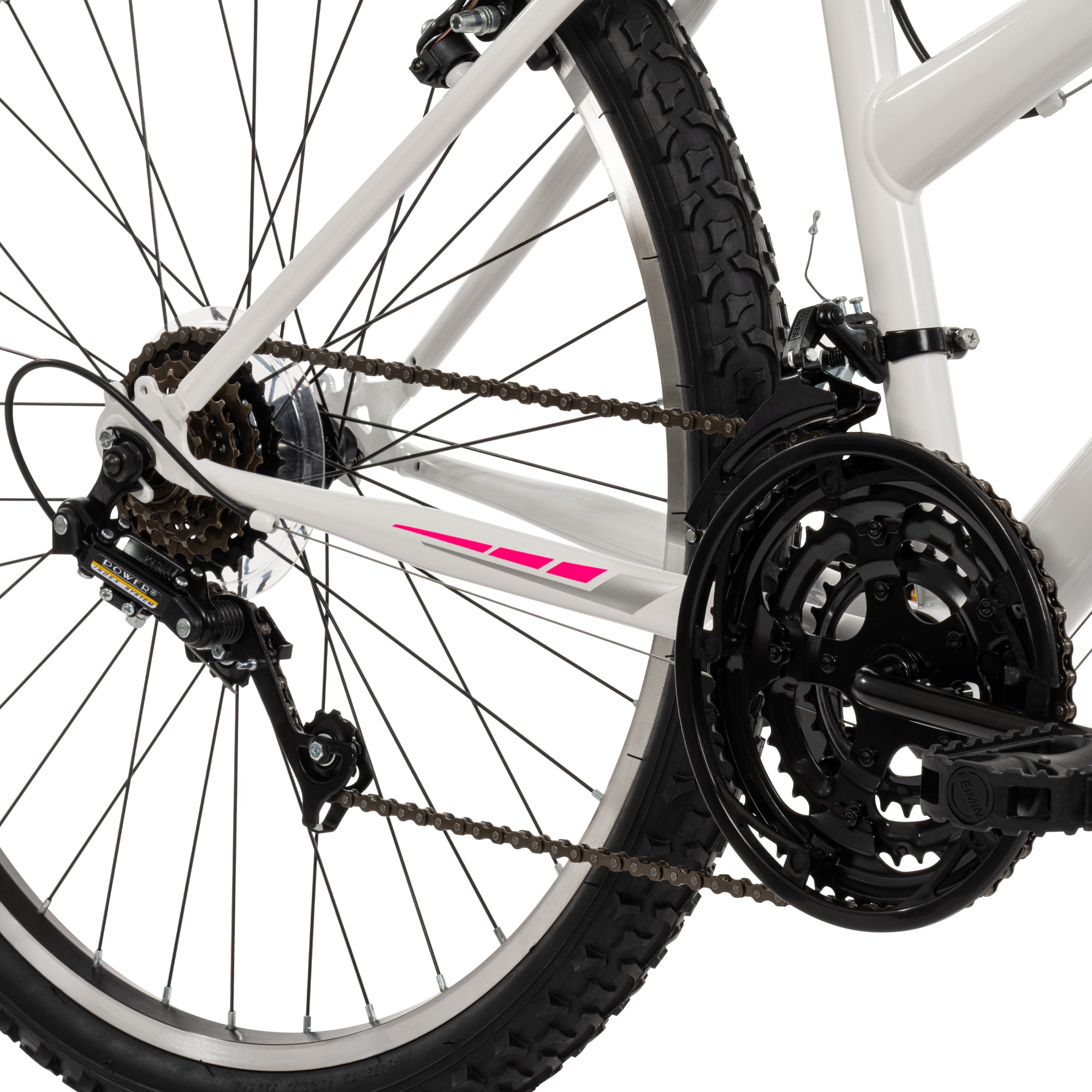 Huffy 26" North Peak Mountain Bike, Fits Riders 5'0"+, White, Adult, Women's