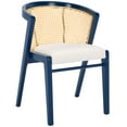 thumbnail image 5 of SAFAVIEH Edan Mid-Century Polyester Solid Dining Bistro Chair, Navy/White, 5 of 13