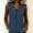 #0470-Navy, variant on Women's Sleeveless Shirts Eyelet Front Babycollar Dressy Plain Blouses Loose Casual Tank Tops