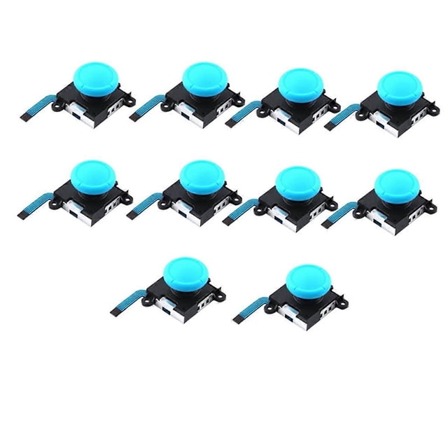 10PCS 3D Analog Joystick for NS Switch Lite Joycon Controller Blue