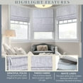 thumbnail image 6 of Chicology Cordless Roman Shade, Blackout, Lexington Gainsboro, 34"W X 72"H, 6 of 7
