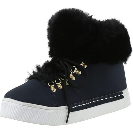 

Warm Women s Snow Boots Falt Fashion Western Boots Solid Booties Solid Color Lace Up Trendy Leather Wool Lined Rubber Work Boots Ladies Womens Hiking Boots Cow Girl Boots Chelsea Work Boots