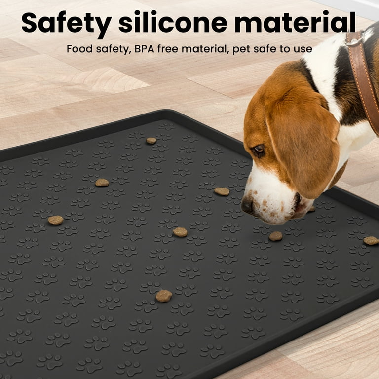 Dog feeding mats for food and water,dog dish mats for floors  waterproof,waterproof floor mat for pets,pet feeding mats for dogs,dog  waterproof