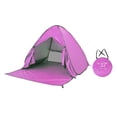 thumbnail image 2 of Beach Tent, up Tent, Beach Sun Protection, UPF 50 Lightweight up Windproof Pink, 2 of 8