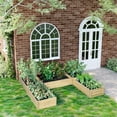 thumbnail image 2 of Outsunny DIY 5-box Raised Garden Bed Flower Bed Set, Natural Wood, 2 of 10