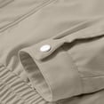 thumbnail image 4 of Jackets for Men Casual Loose Stand Collar Waterproof Jacket with Pockets Side Hand Hoodless Outwear Fashion Stylish Lightweight Windbreaker, 4 of 7