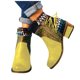 thumbnail image 3 of NECHOLOGY Botas Mujer Adulto Femenino Zapatos Botines para mujer Botas Botas Cremallera corta Tacón étnico Botas de mujer laterales para mujer (Yellow, 8.5), 3 of 6