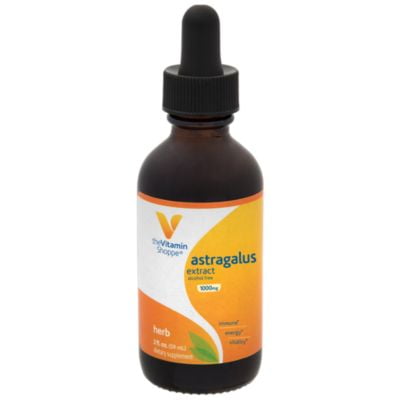 Astragalus Extract 1,000mg  Herbal Supplement to Support The Immune System  Body's Natural Defenses  Helps Build Stamina, Energy  Vitality, Alcohol Free (2 Fluid Ounces Liquid) by The Vitamin (Best Way To Build Immune System)