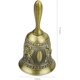 thumbnail image 2 of CHAO Campana de mano (bronce antiguo), timbre de mesa, campana de servicio, campana de mano, sonido fuerte, decoración navideña, 2 of 5