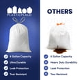 thumbnail image 7 of Plasticplace 8 Gallon Trash Bags -White Drawstring Garbage Can Liners - 200 Count - Leak-Resistant and Tear-Proof for Kitchen, Bathroom, Office, and Small Trash Cans 0.7 Mil, 7 of 7