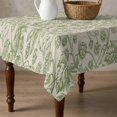 thumbnail image 4 of Sage Green Flowers Table Cloth Waterproof Tablecloths, Rustic Pastoral Botanical Floral Leaf Tablecloth Dining Table Cover for Kitchen Party Tabletop Outdoor, Square Tablecloth 60x60 Inch, 4 of 9