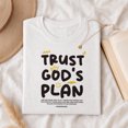 thumbnail image 4 of Jollimate Trust God's Plan Graphic Shirt, Romans 8:28 Christian Tee, Women's Faith Top, 4 of 6