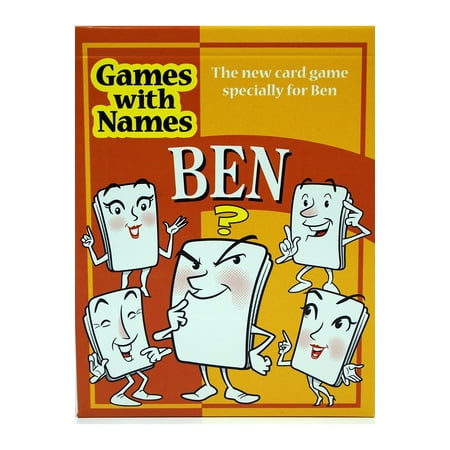 BEN'S GAME: Stocking stuffer gift for people called BEN etc (also secret santa or fun birthday gift for male or Christmas
