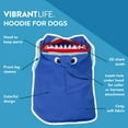 thumbnail image 5 of Vibrant Life Blue Shark Costume Hoodie, 5 of 6