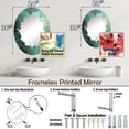 thumbnail image 4 of DESIGN ART Designart "Emerald Euphoria I" Abstract Landscape Modern Wall Mirror 24in.x36in., 4 of 4