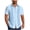 A Light Blue, variant on Men's Short Sleeve Button Down Shirt, Ethnic Geometric Print Casual Collared Top, Lightweight Summer Vacation Relaxed Fit Shirt for Men Green,XL