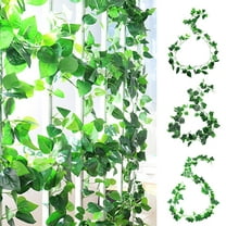 LmnLft Artificial Grape Vine Garland 6ft - Plastic Foliage for Staircase/Arch Decor, Reusable Holiday Party Backdrop
