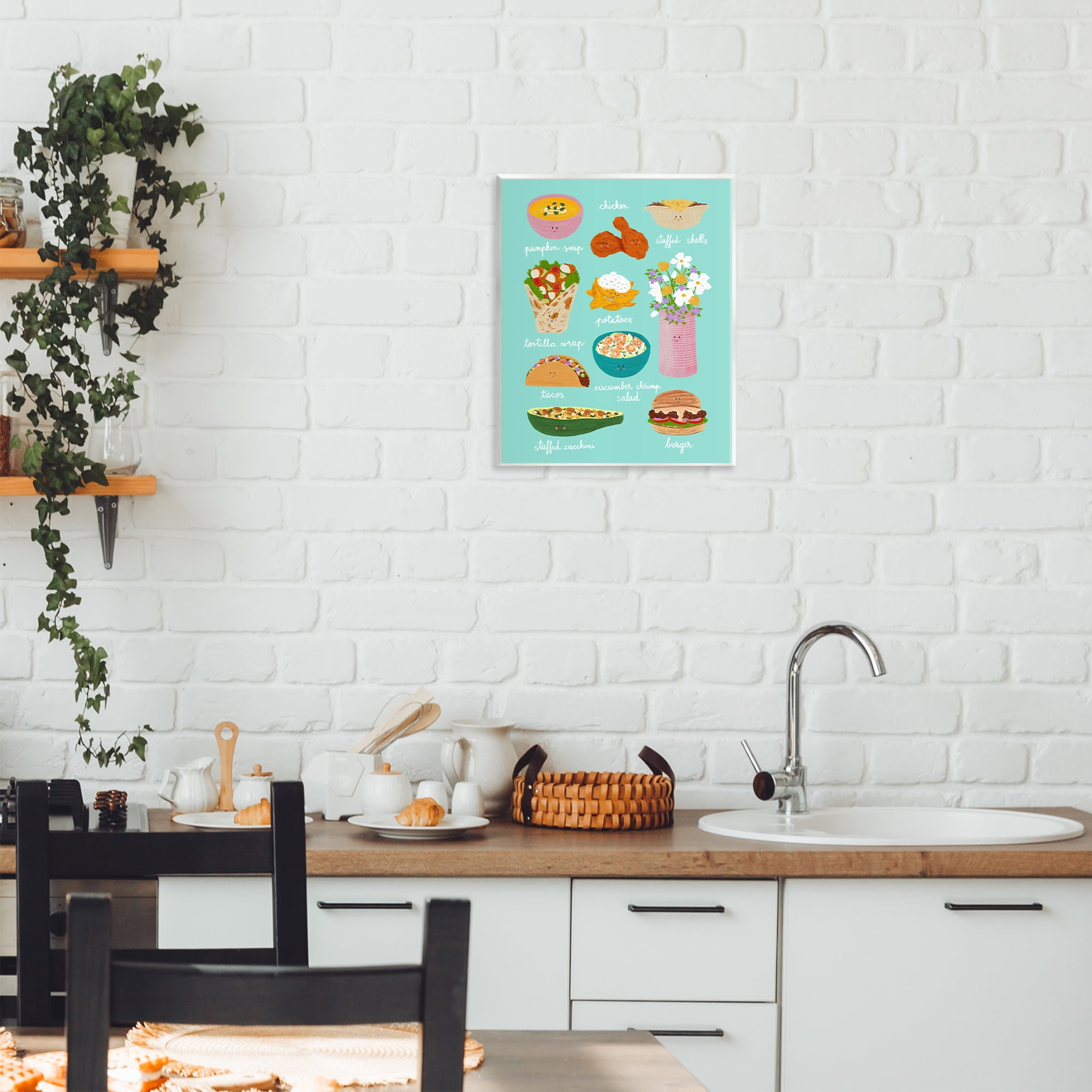 Stupell Industries Gourmet Lunch Food Collection Wall Plaque Art, design by Metka Hiti