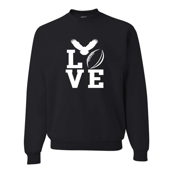 Adult Love Football Philadelphia Sweatshirt Crewneck