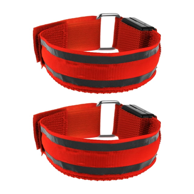 MasteelfCA 2 Pcs Brassard Lumineux LED pour Course de Nuit Bracelet LED Fournitures de Course