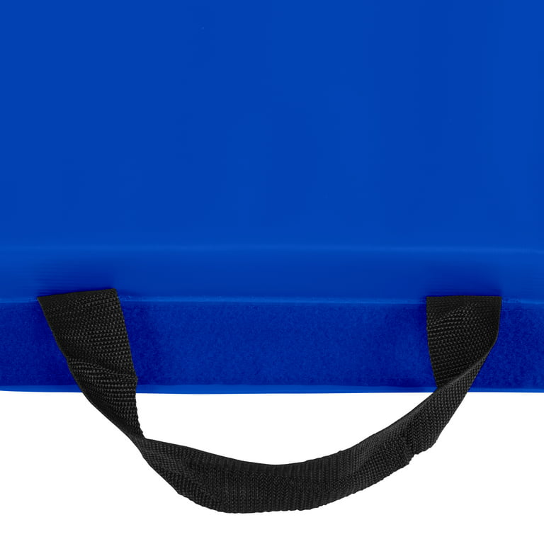 We Sell Mats Folding Personal Fitness Exercise Mat, 4' x 6' Blue