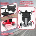 thumbnail image 3 of Titan 4-Wheel All-Terrain Electric Wheelchair & Mobility Scooter for Seniors & Disabled - Electromagnetic Brake, Portable - Red, 3 of 7