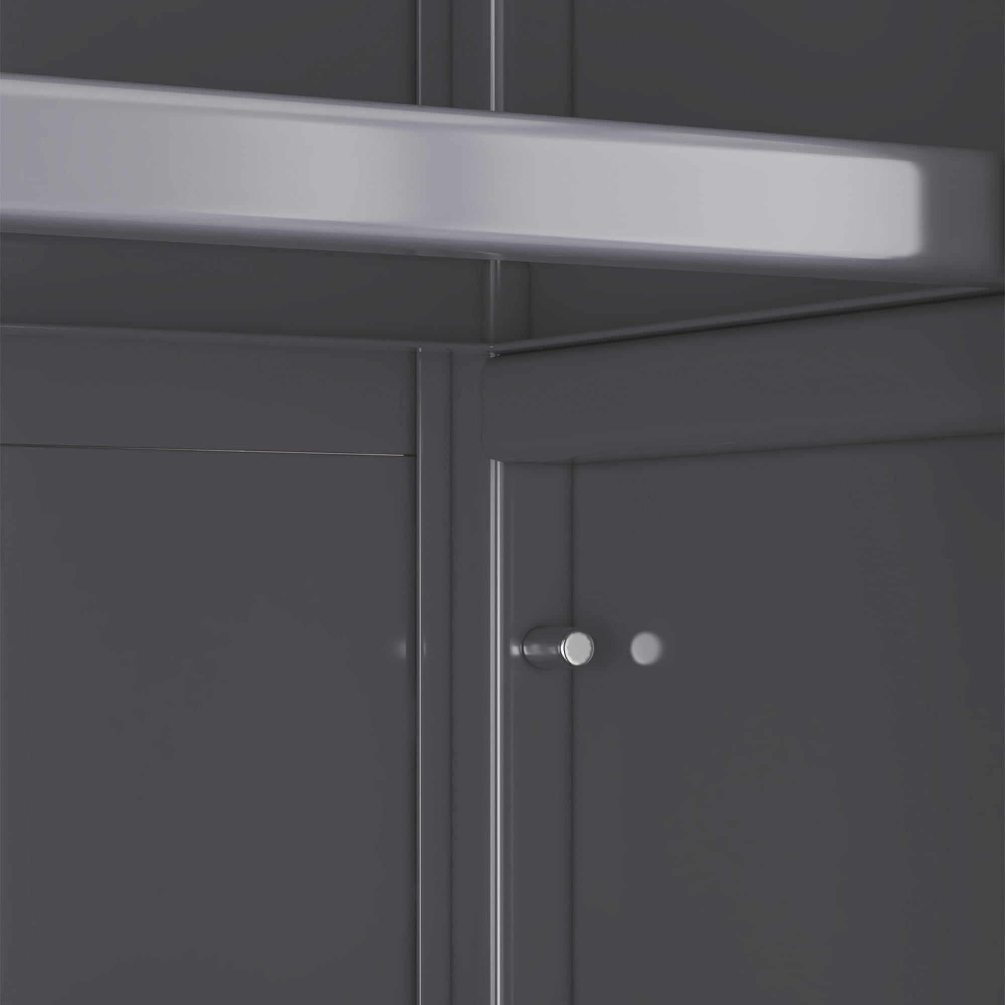 Jopath Open-Door Kitchen Pantry Storage Cabinet,Multilevel Pantry Storage Cabinet Side Cabinets for Kitchen,Living Room,Grey