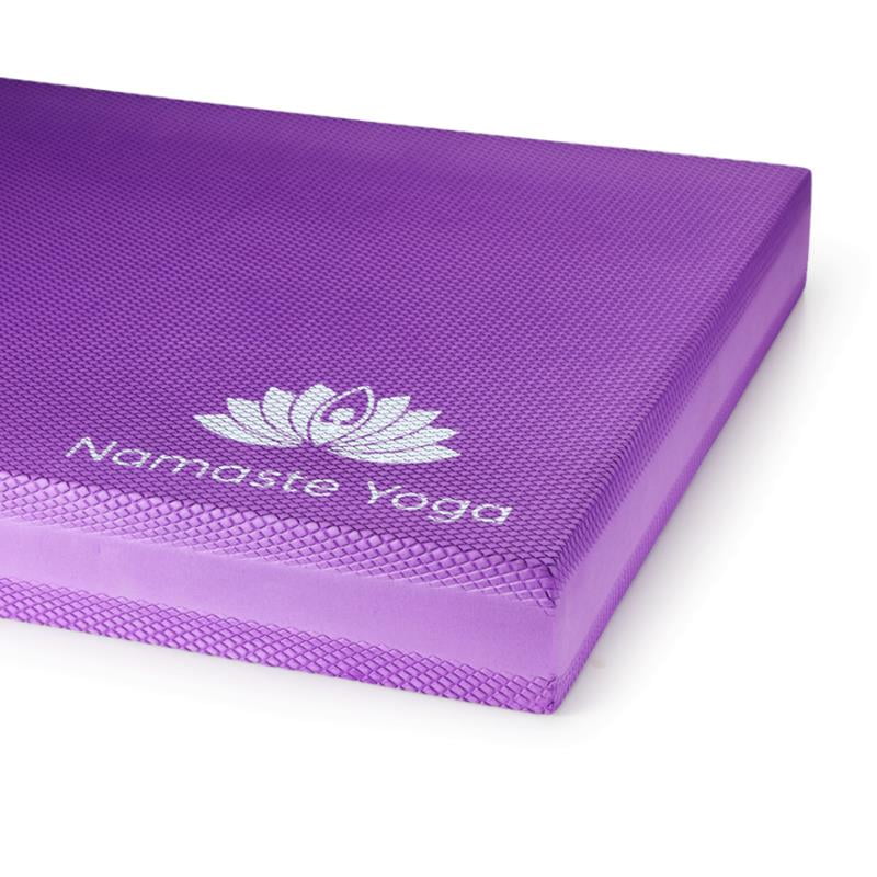 TADAMI Yoga Pad,Exercise Balance Pad,All Purpose High Density Non-Slip Cushioned Exercise Yoga Mat Knee Pad with Carrying Strap for Fitness,Stability Training,Yoga,Physical Therapy Purple