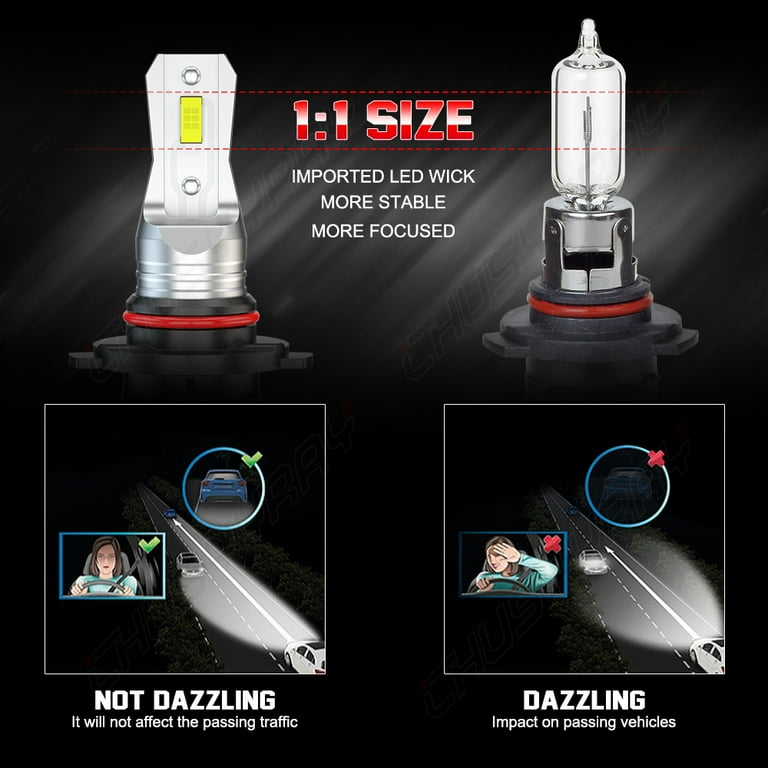 For Dodge Charger 06-07 6x 9005 9006 LED Headlight High Low + 9145 Fog  Light Bulb Combo Kit
