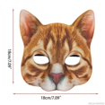 thumbnail image 2 of Fancy Dress Animal Tabby Mask Women Animal Leopard Half Masks Halloween Novelty Costume Party, 2 of 2