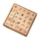thumbnail image 2 of 25 mini sellos de madera para manualidades con estuche de almacenamiento. Plantas, 2 of 8
