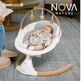 thumbnail image 3 of Jool Baby Nova Nature Baby Swing for Newborns – Natural Wood Toys, Electric Motorized Infant Swing, Bluetooth Music, 3 of 8