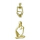 thumbnail image 1 of Estatuilla escultura BLESIY Decoración hogar moderno oro derecho, 1 of 5