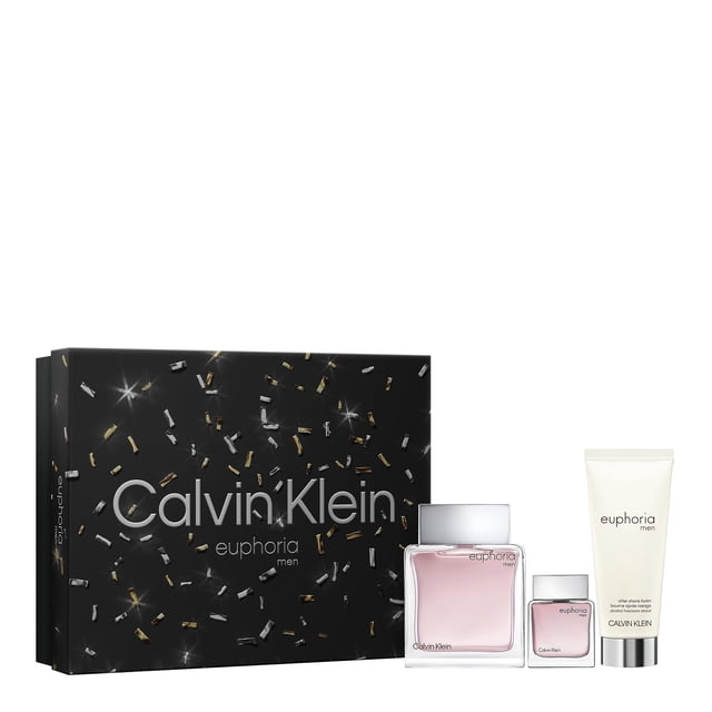 Set de regalo Perfume Calvin Klein Euphoria para hombre, 3 piezas