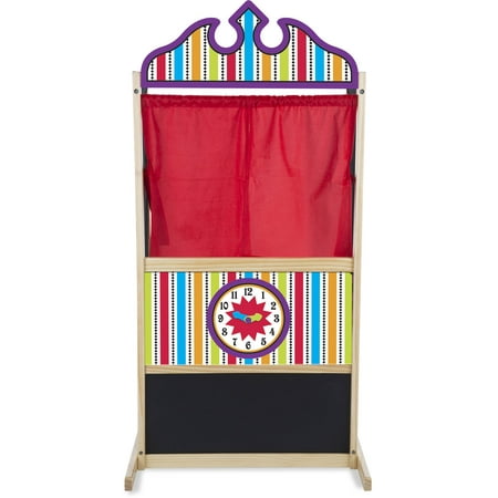 Melissa & Doug Deluxe Puppet Theater - Sturdy Wooden Construction